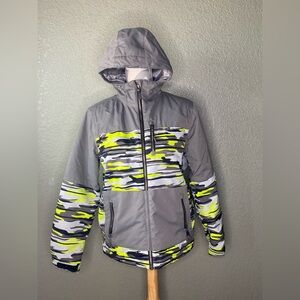 Firefly Large Kids Camouflage Hooded Jacket